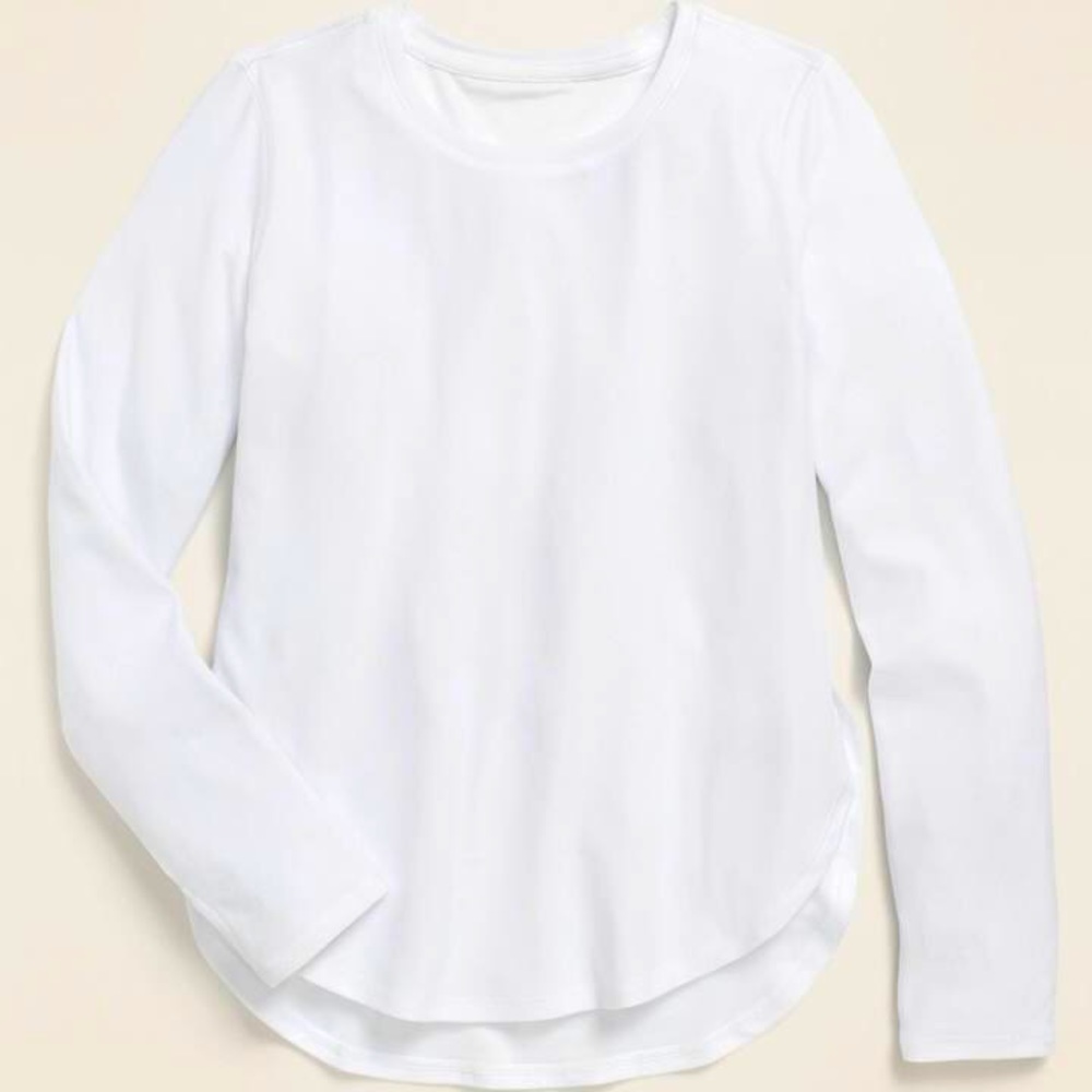 Girls long sleeve white shirt